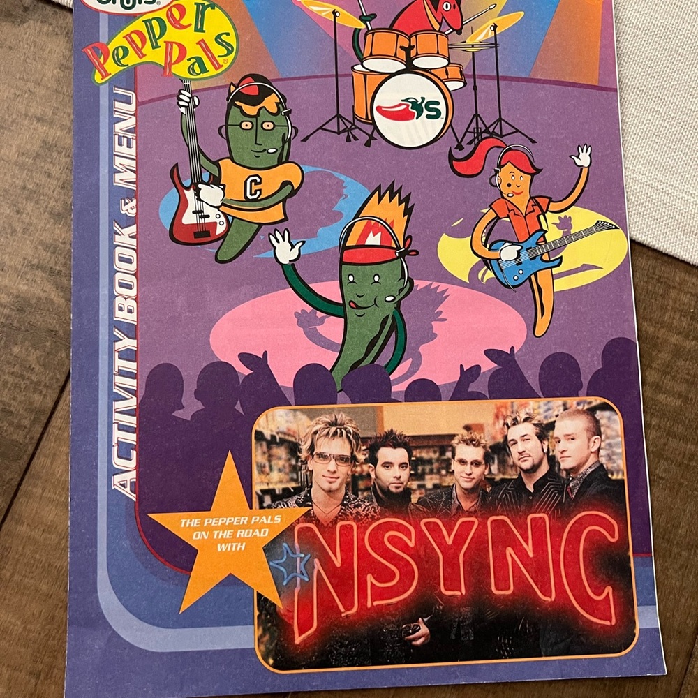NSYNC Chilis Activity Book